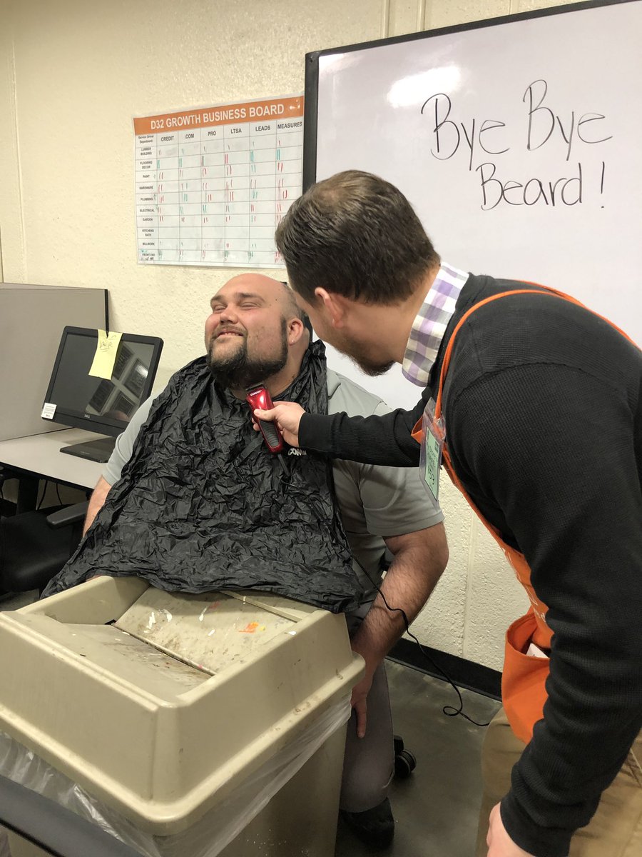 georgegray3's tweet photo. What a great sport! The team really came together for our contest and CJ was proud to shave his beard. What a way to celebrate during our success share weekend. @billmurph5 @CharlesMRivers1 @hmalak @AcevedoRosemary @alisosky @JasonArigoni https://t.co/Jop1AQk5ZB