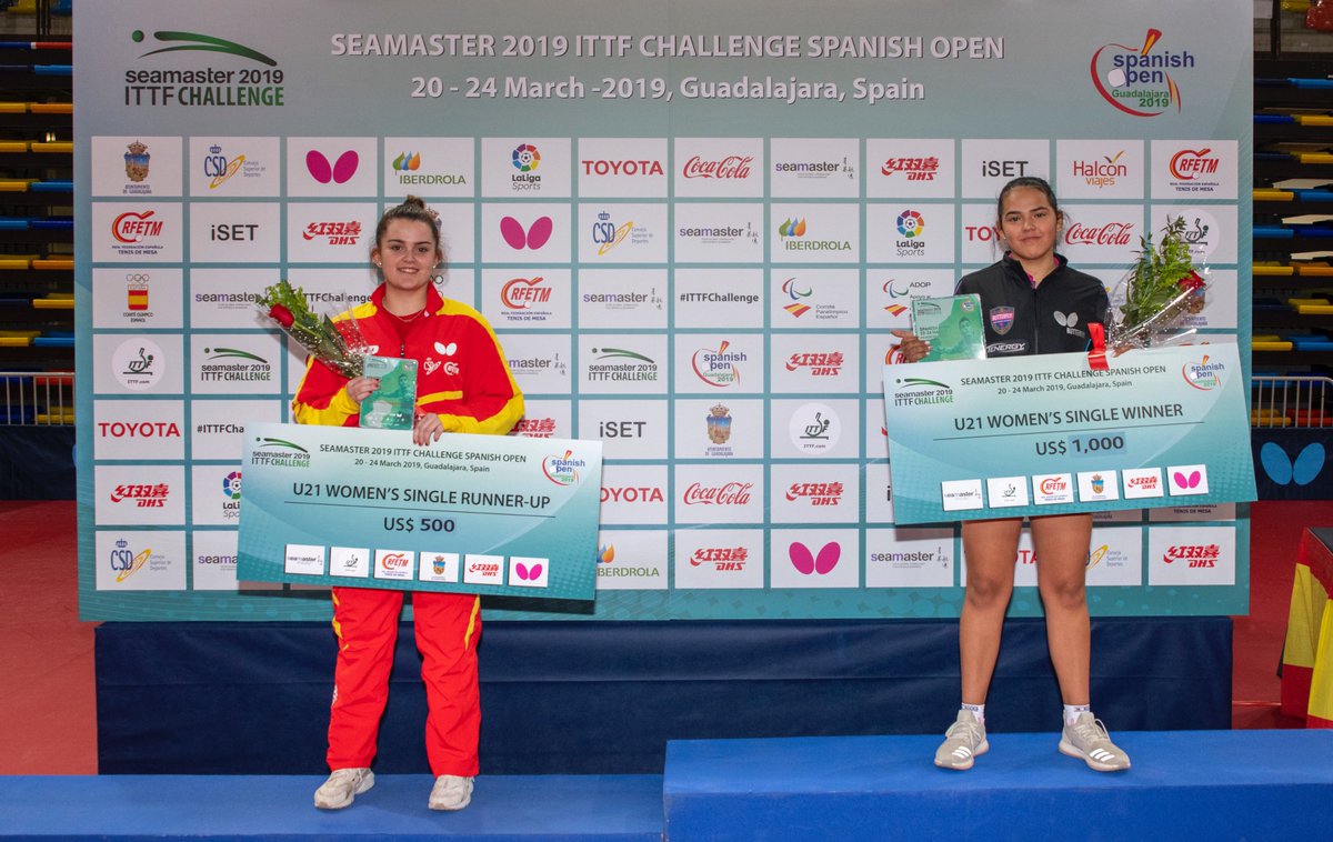 rfetm_tenismesa's tweet photo. #ITTFChallenge #SpanishOpen19
🏆 Ana García, subcampeona en la prueba Sub21 del circuito #ITTFWorldTour ➡️ https://t.co/u7zzXaa4gD https://t.co/1Z7oQq6yLm