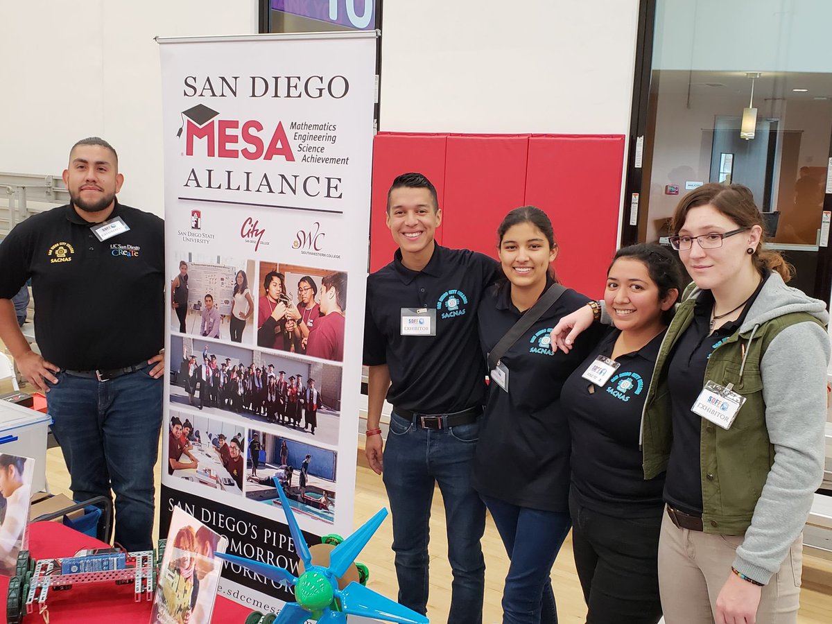 Amazing STEM Exhibitors today at #STEMFest yet it’s always great to see MESA Family! <a href="/sdcitycollege/">SanDiegoCityCollege</a> #SACNAS <a href="/sdccmesa/">SDCC MESA</a>