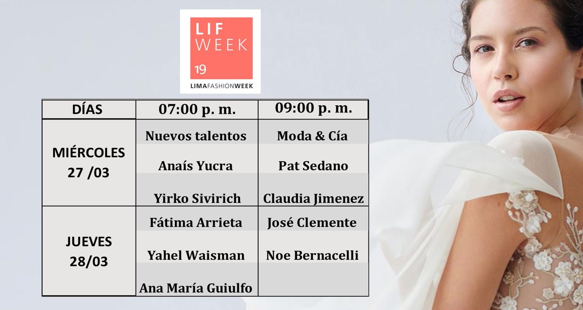 REVISTABOGAPERU's tweet photo. LifWeek Temporada Otoño Invierno 2019
¡Save the day! https://t.co/E3bBgeu3by