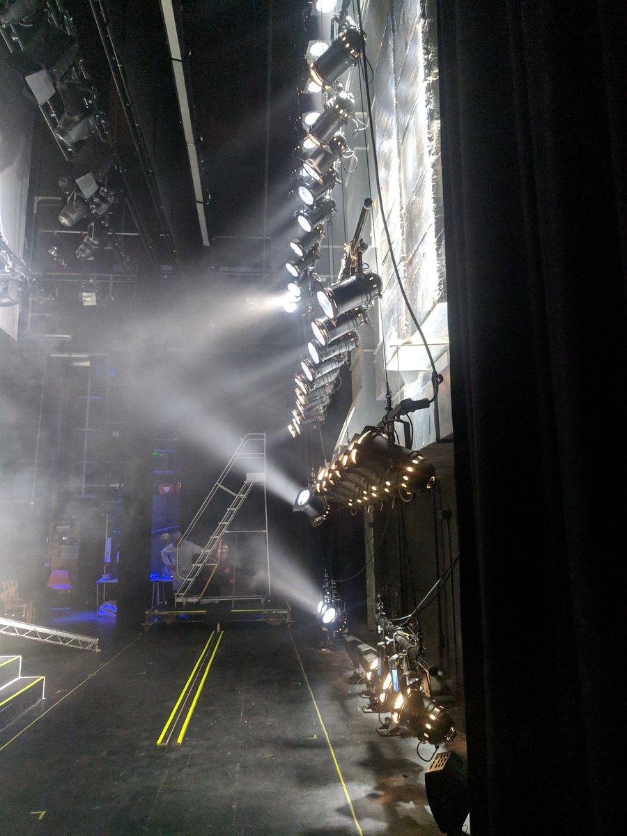 ProductionSteph's tweet photo. Head of Fly's on the awesome show A Matter of Life and Death, last show tonight then the long process of the get out #theatre #production #flying #showtime #lighting #leefilters #rigging https://t.co/MpuQMXqmyT