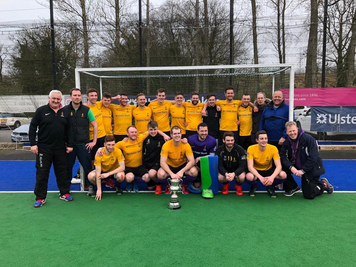 Ulster Hockey Premier League winners!

Back row - W. Brown, Redpath, J. Palmer, Rose, Ward, Watt, Arneill, S. Brown, Blair, Carey, Kirk, McCaughan, Hogg, Evans

Front - B. Palmer, McWilliams, Marney, Robinson, S. Brown, Corry, Kelso, S. Watt