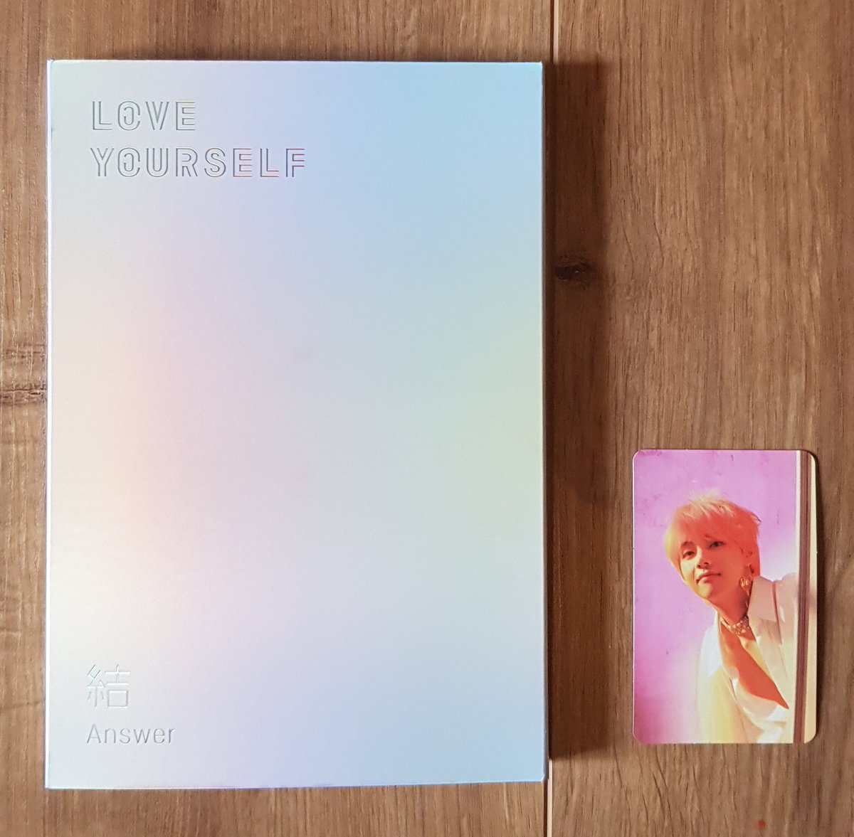 BTS : Love Yourself : Answer Photocard : TaeFavorite Song : Seesaw & Answer : Love Myself