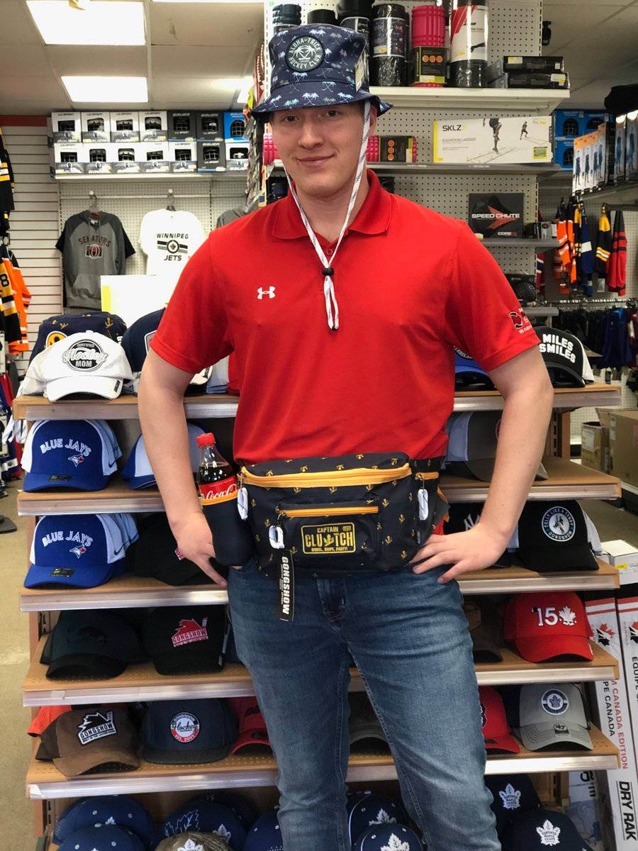 SFS_NB's tweet photo. Our very own Marty, the One Man Party, is gearing up for summer with some of our new @GongshowGear swag.  We just got a couple sweet shipments in, make sure to come check it out. https://t.co/ISfSwzVFL0