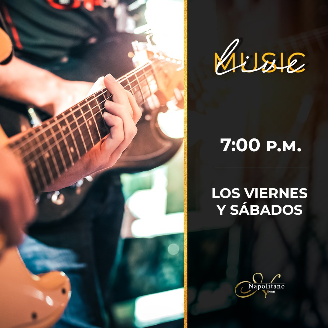 No plans for tonight? Come and enjoy a great night with live music!

#NapolitanoHotel #SoyNapolitano #LiveMusic #TerrazaNapolitano