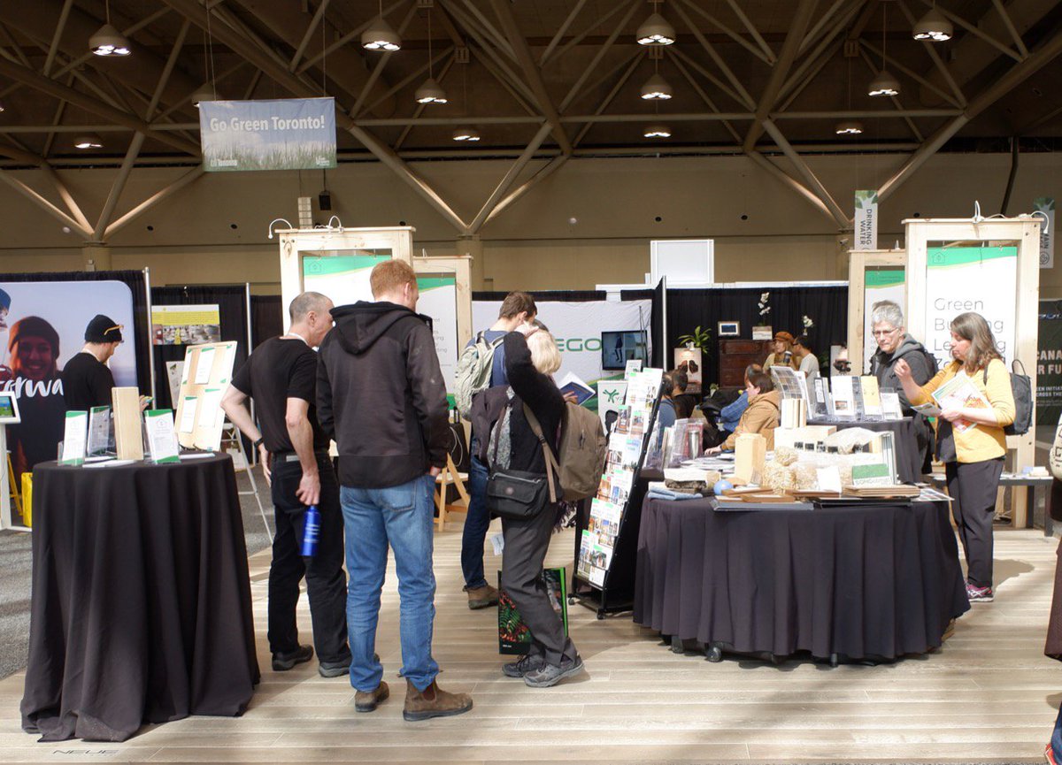 lloydalter's tweet photo. The Green Living Show #GLS19 ain’t what it used to be, now mostly all wellness and food. Appropriate that the https://t.co/pFacEWyNW3 booth is full of healthy and almost edible building materials. They did a great job here. https://t.co/qf8VH3BwEP