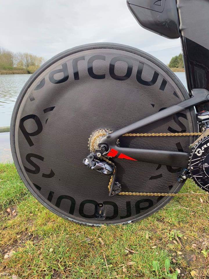 MrColinWarden's tweet image. New wheels all setup ready for tomorrow. Let's see how fast they are! @rideparcours @racehub_uk #Duathlon #OultonPark #lookingfast
