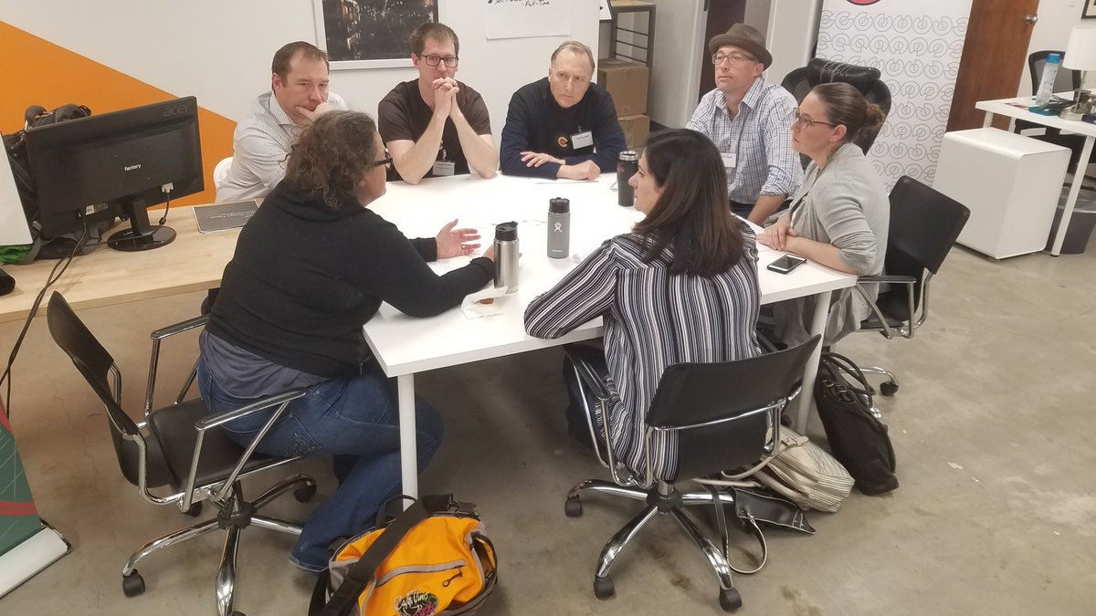 Colorado_BIC's tweet photo. Idea-vetting went very well this morning. Participants are taking a lunch break now and then we'll continue with more training sessions at #WesternSlope Challenge Day.
#GoCodeColorado @COSecofState https://t.co/wuXTQuEAte