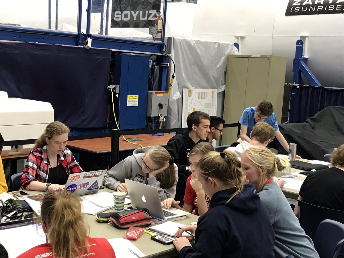 Taylor3Glenn's tweet photo. Design phase well underway. We are after lunch with KPark & KHS students in every company at JSC Space Settlement design competition. #WeAreKPark #JSCSSDC19 https://t.co/ejCeEkYkQx
