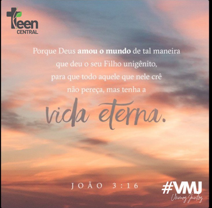 AdigTeen's tweet photo. Ele nos amou! Deposite sua fé em Deus! 

#VMJ #TeenCentral https://t.co/brDIVAmSZ2