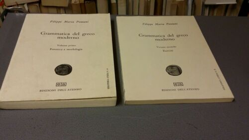 Xagena's tweet image. #PONTANI, #GRAMMATICA DEL #GRECO MODERNO, ED. #ATENEO, 1968 - #GrecoModerno - #LibriOccasione #LibriRari #LibreriaAIACE #RomaLibri - Libreria Aiace via Ojetti 36 Roma #Montesacro #Talenti - Negozio Online ebay.it/str/rosip64  Recensioni: librionline.altervista.org