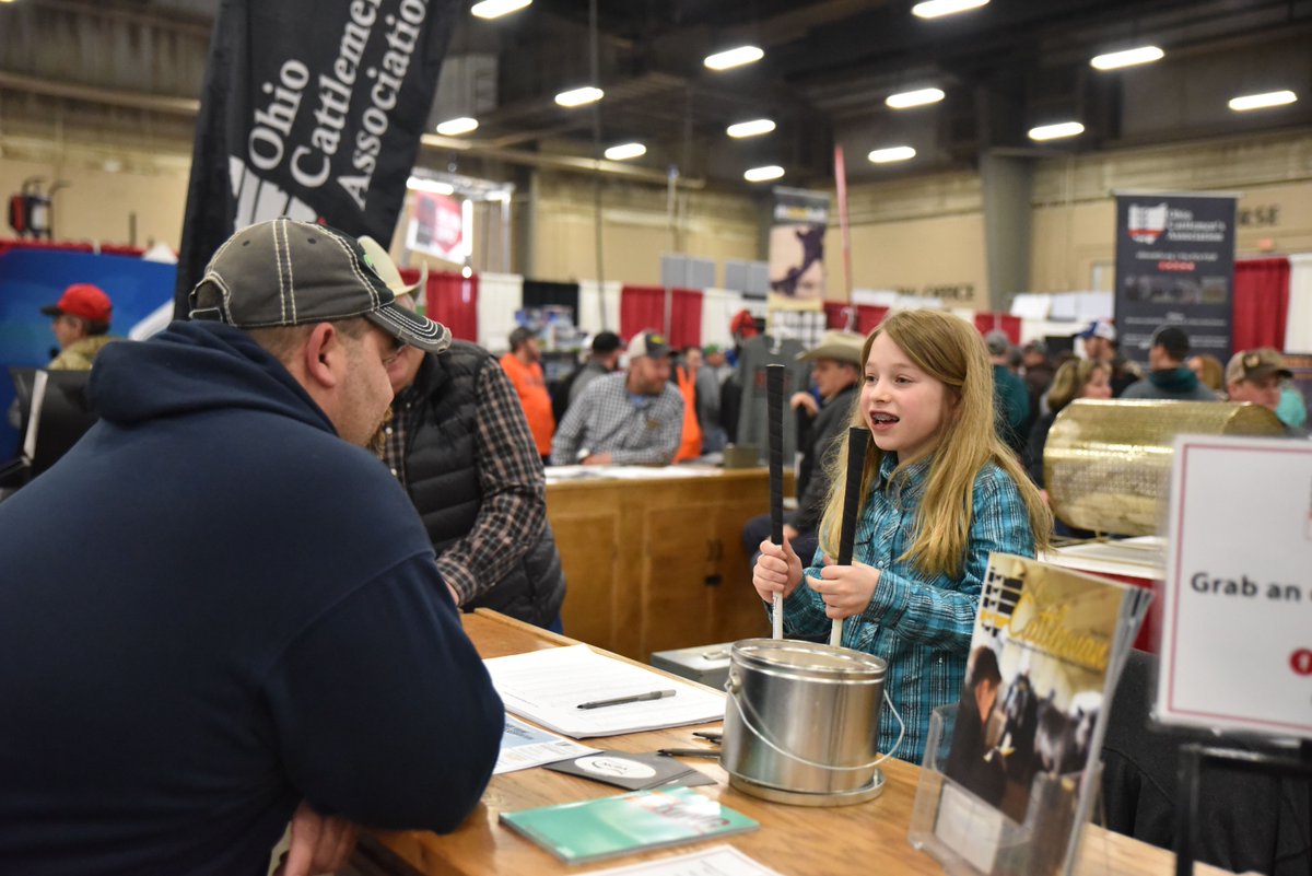 BeefUSA's tweet photo. Were you at the Ohio Beef Expo? Chances are Lexi may have even signed you up as a new member! She's quite a hand... 30,000 attended the expo. 20 new members joined NCBA. 120 joined the BQA session. What a weekend! Send us your pictures! #ThankYouLexi #TopHandStatus #StateSaturday https://t.co/g35ZnDEK5r