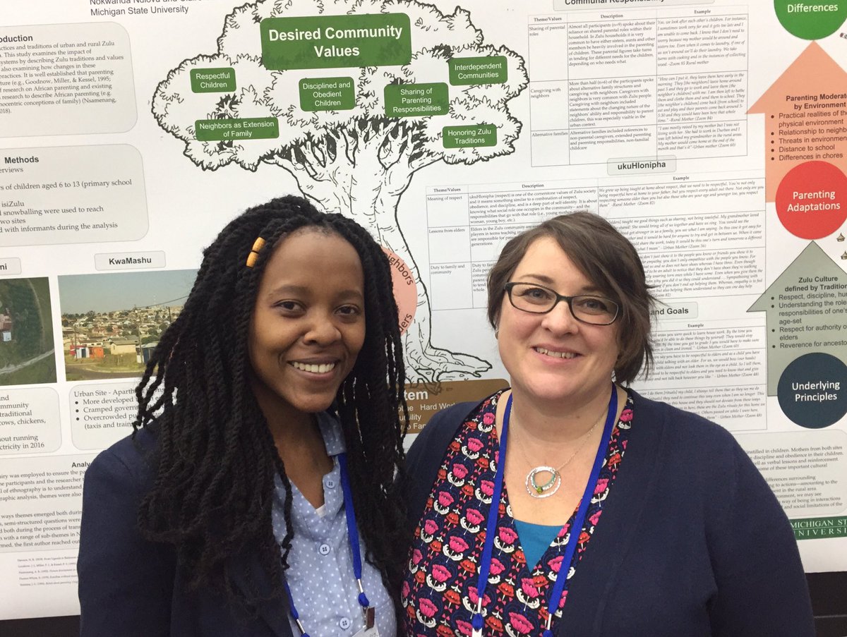CDVallotton's tweet photo. To understand indigenous parenting, listen to the voices of indigenous parents. HDFS Masters Student, Kwanda Ndlovu, presents new findings on parenting values and traditions in urban and rural communities in South Africa. ⁦@SRCDtweets⁩ ⁦@MSUHDFS⁩ https://t.co/4CLjA78NyU