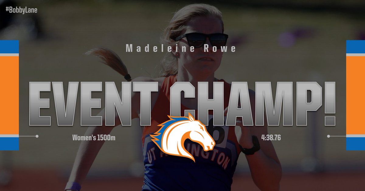 UTAMavsTFXC's tweet photo. Madeleine Rowe claimed the women's 1500m title at the #BobbyLane with a time of 4:38.76! https://t.co/SV3Yb5r9dn