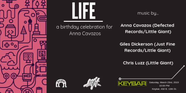 Come join us tonight! Catch <a href="/DJAnnaCavazos/">Anna Cavazos</a>, <a href="/gilesdickerson/">Special Characters</a> &amp; @chrisluzz at <a href="/KEYBARMANHATTAN/">KEYBAR</a> as we celebrate Anna's birthday! 🎉 #wearelittlegiant