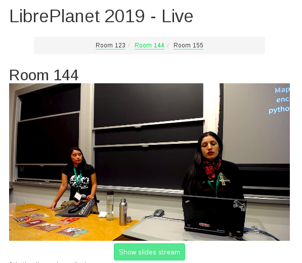 hackrancho's tweet photo. en este momento en vivo desde el #LibrePlanet https://t.co/pJGvrioKdh #stream #Softwarelibre #ranchoelectronico Room 144 https://t.co/VHYwC9qF6s