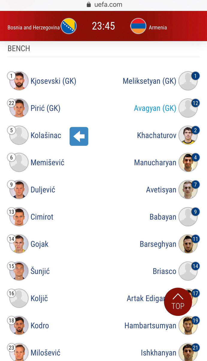 CannonInsider's tweet photo. Bosnia & Herzegovina host Armenia to begin EURO 2020 qualifiers in Group J.
🇧🇦 Sead Kolašinac is on the bench for the hosts.
🇦🇲 Henrikh Mkhitaryan starts and captains the visitors.
#BIHARM #AFC https://t.co/TXMNBJsOwx