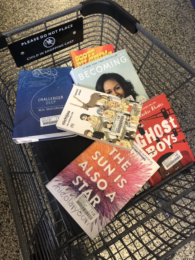 mrsg_echs's tweet photo. Cheers to all the educators who hustle to get diverse and relevant books into their students hands. GROW READERS AND WRITERS NOT TEST TAKING MACHINES!
👊🏽📚👊🏽📚👊🏽📚👊🏽📚👊🏽📚👊🏽
#ProjectLITChat #BuildYourStack https://t.co/BMxUVvoL8U