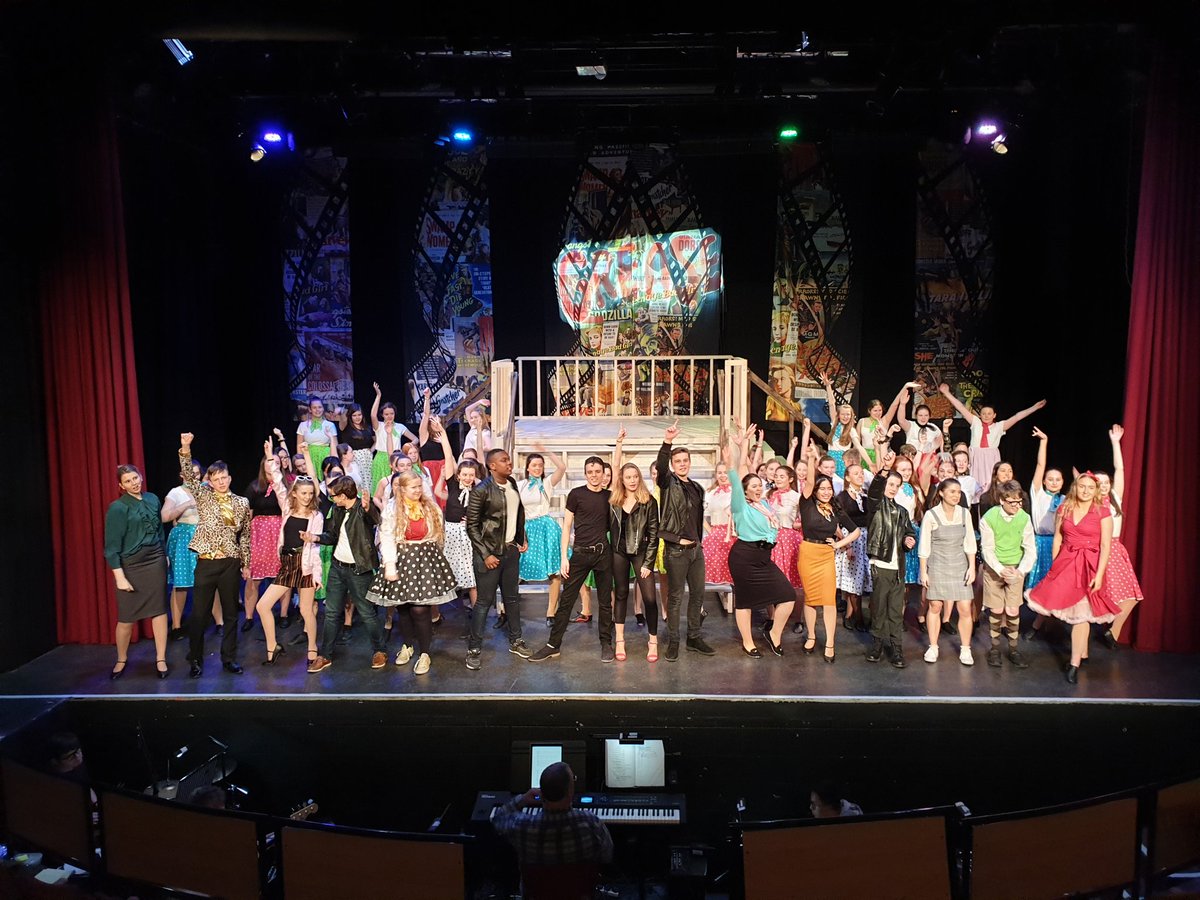 STM_Mus's tweet photo. Well done to all our students who have worked so hard at the rehearsal today. They really are a fantastic team and all the staff are so proud of them. Here's to a successful week! #greaseistheword https://t.co/aYRJSGmAgD