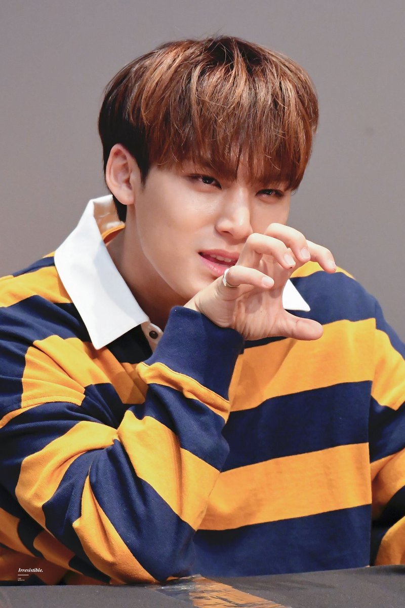 incorrectmeanie's tweet photo. hi it’s national puppy day aka mingyu’s day he’s the only puppy: ever @pledis_17 https://t.co/MZRtNrpsic