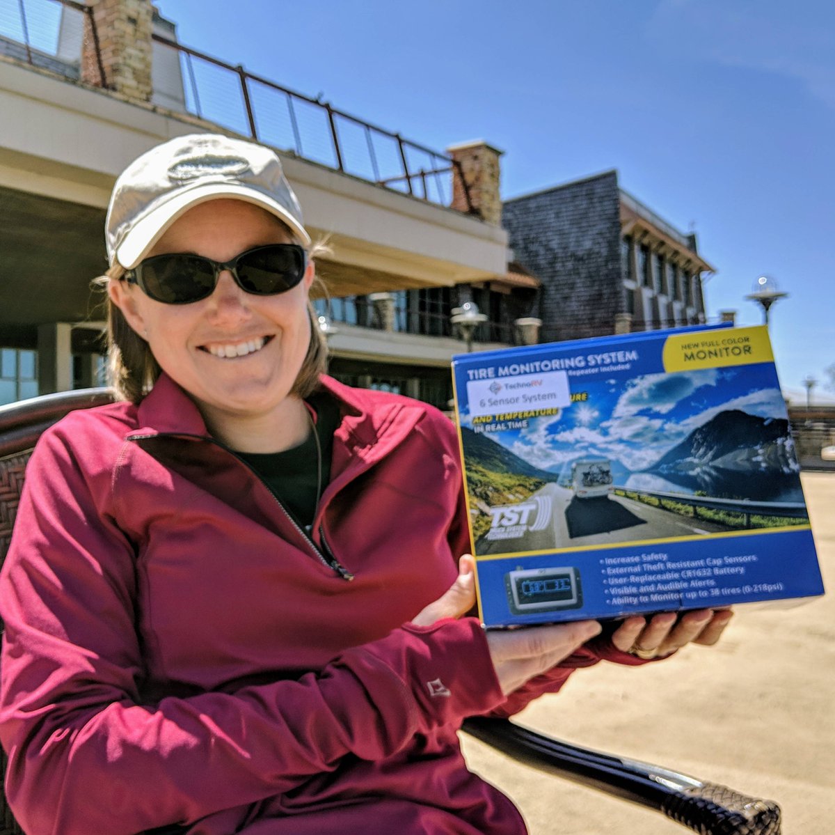 Trekersorg's tweet photo. Jessi was a big winner at #rvesummit today when she survived many rounds of Simon Says & Rock Paper Scissors to snag a tire pressure monitoring system donated by @TechnoRV !! Thanks to Eric and Tami for being such gracious sponsors. 🥰😎 https://t.co/JoawQa7b62