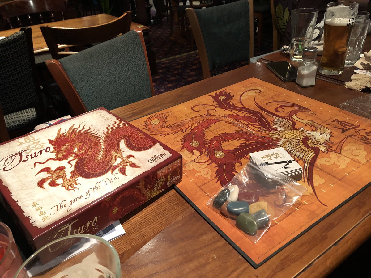 ninbasildon's tweet photo. Tabletop game of the month is Tsuro by @CalliopeGames https://t.co/Ja0pJUvzMw