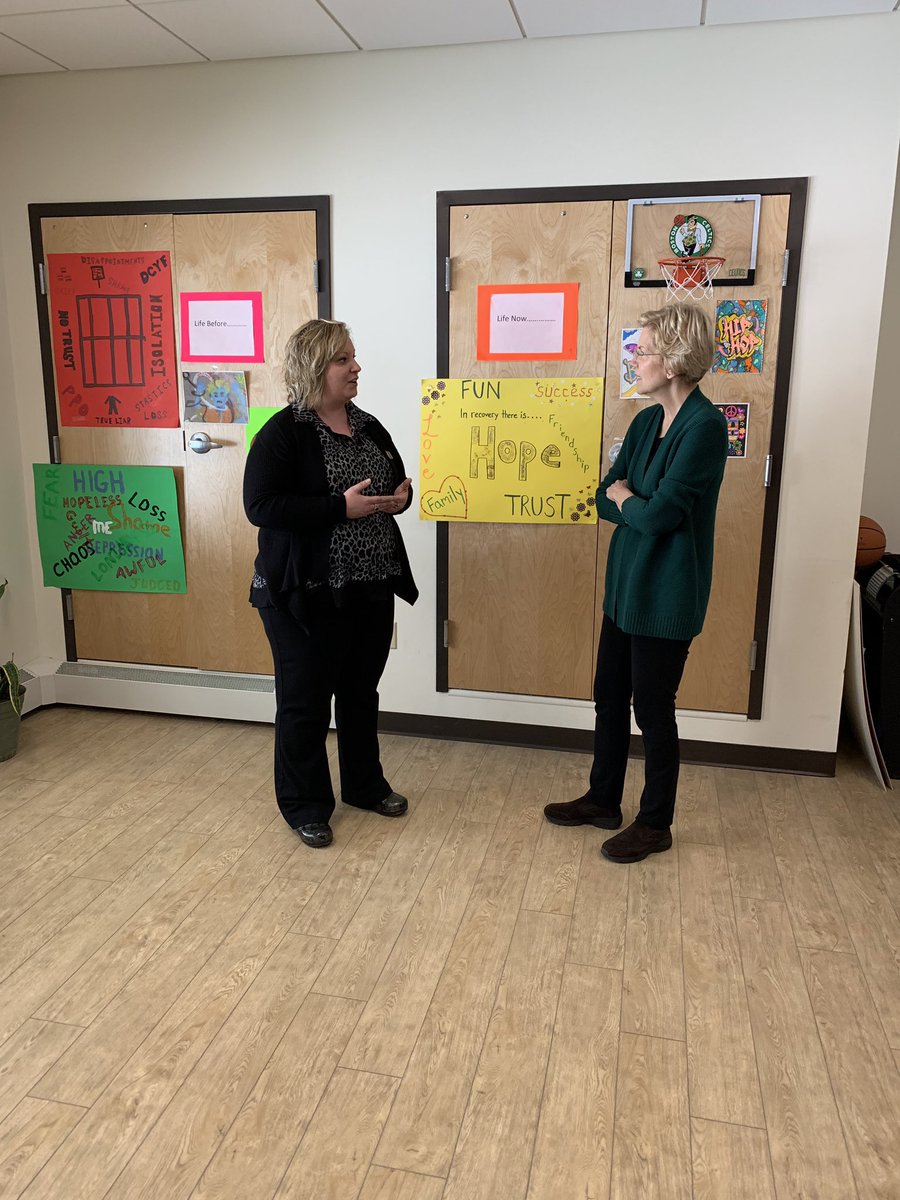 ewarren's tweet photo. This morning I was glad to visit Friendship House, an addiction treatment center in Bethlehem. Many of its patients have recovered from opioid addiction. My opioid plan with Rep. Elijah Cummings would invest in centers like Friendship House so we can tackle this epidemic head on. https://t.co/AiaFJVuITf