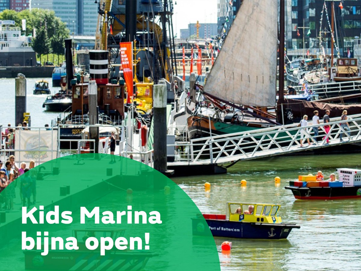 Nog 1 week en dan opent dé waterattractie voor kinderen weer: <a href="/KidsMarina/">Kids Marina Rdam</a>! Wist je dat sommige bootjes een nieuw jasje krijgen? Wij zijn benieuwd!