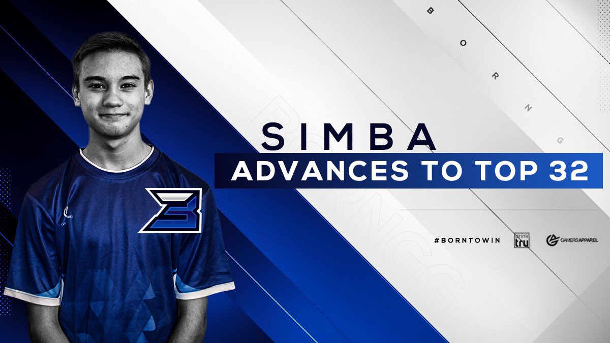 borngg's tweet photo. .@SimbaTheJanitor breezes through the top 128 bracket on winners side! 🔥

He has qualified for Top 32! 👊
https://t.co/GyzYxzCKpV 

#BornToWin https://t.co/9c08h9psIO