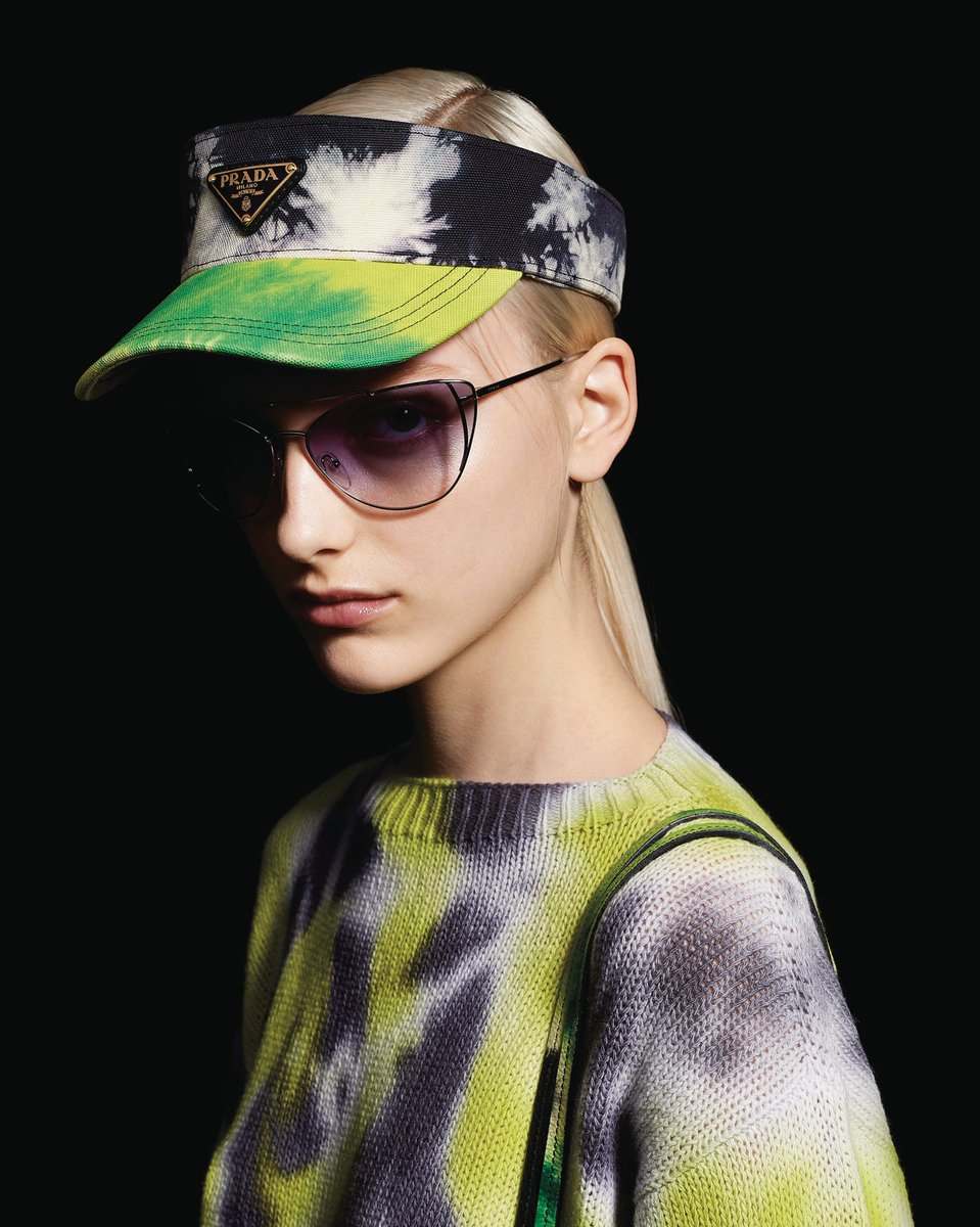 prada tie dye visor