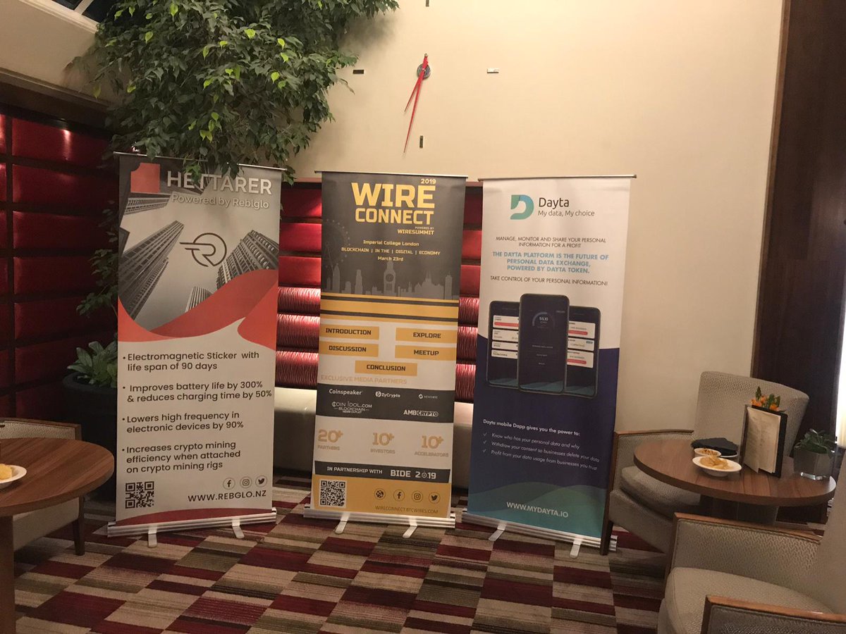Good evening everyone!😊
We are all set for Networking Reception #wireconnect.
Hope to see all of you in a while.
<a href="/btc_wires/">BTC Wires</a> @ldnlabs 
#BIDE2019 #BlockchainSummit #London #Summit2019 #summit #events #blockchains