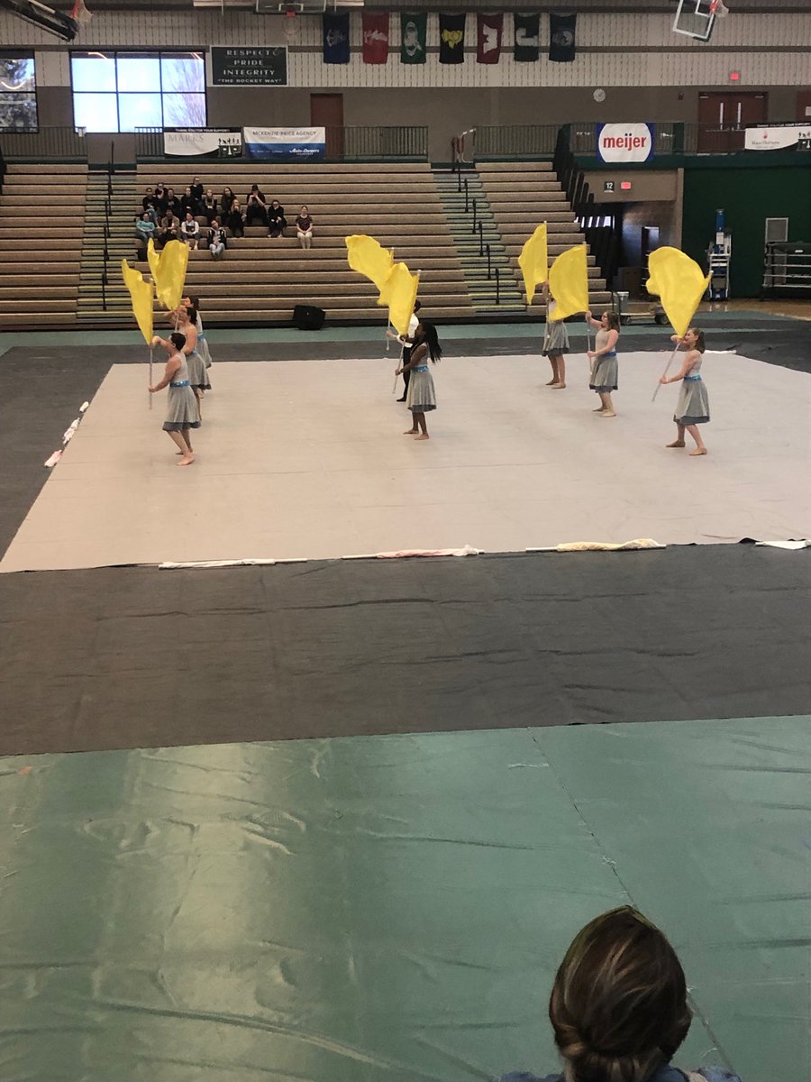 VanderwallCraig's tweet photo. So proud of the guard today!  2019 MCGC State Finals!! https://t.co/nVHE6lhodF