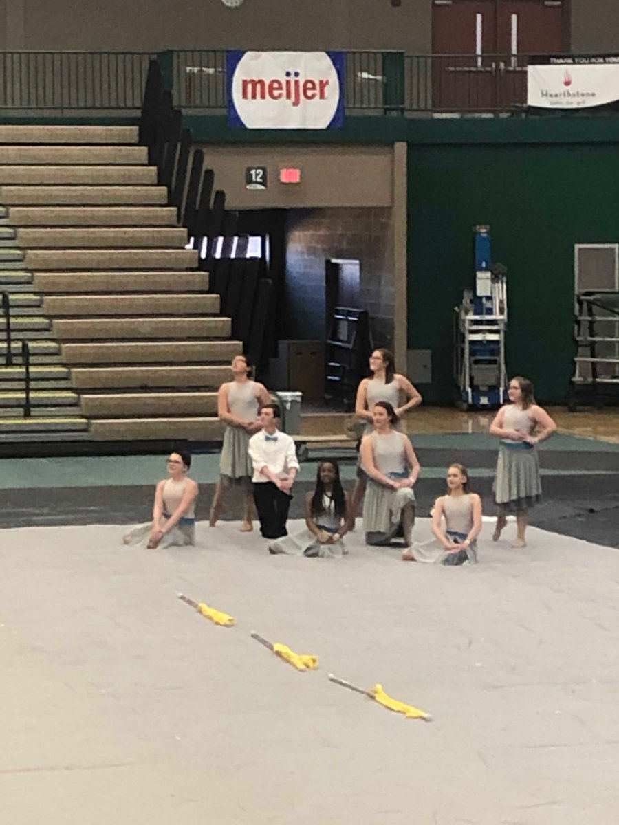 VanderwallCraig's tweet photo. Here is our guard, performing at state finals for the first time ever! https://t.co/LXADpN3c1X
