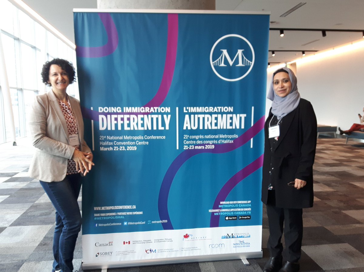 SueBrigham2's tweet photo. A bonus to attending the conference is meeting up with old friends like Maha Amin who is now with the Afghan women's organization in ON #MetropolisHAL https://t.co/4QKtqIrHxs