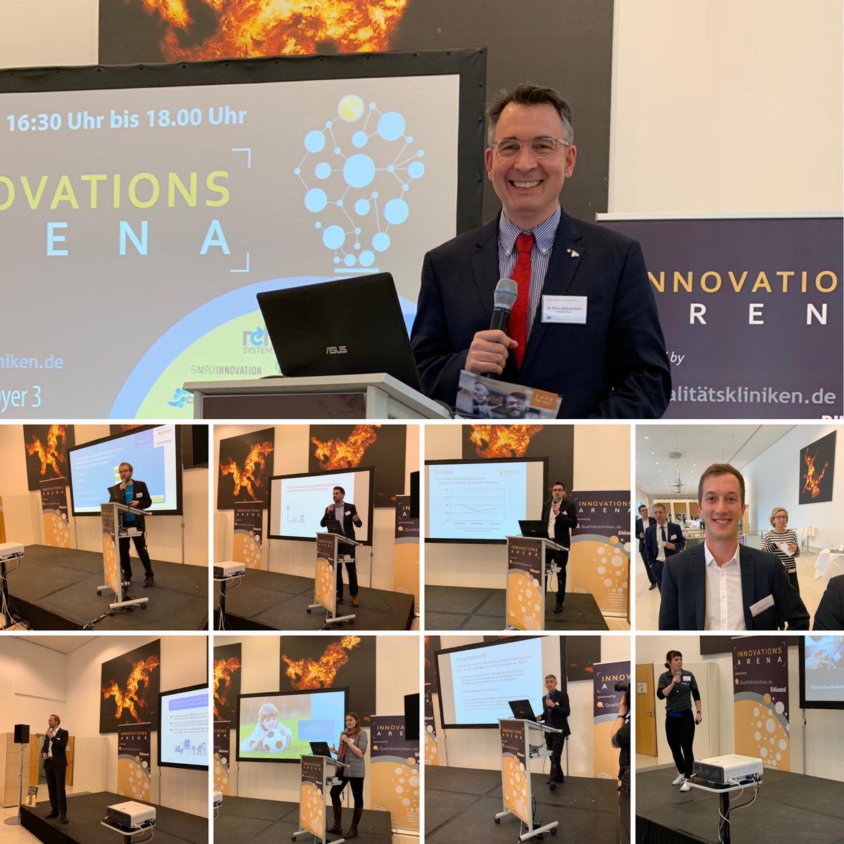 Pierre_Meier's tweet photo. #DRGforum19: #ENTSCHEIDERFABRIK moderiert #Innovationsarena mit @washabich #1nfusion #binacon @cliniserve @POLAVIS @reFit_Systems #inoges https://t.co/ucnh1yQWP5