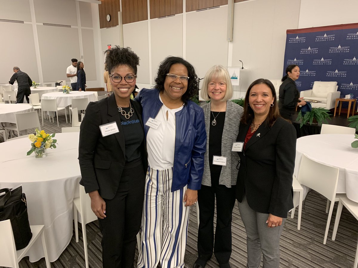LawProfTJ's tweet photo. Past, present and future of @DickinsonLaw at the @npoc19 conference at @AUWCL! Great to see Stephanie Farrior, @WashburnLawDean and @UMaineLawDean https://t.co/DVQhvpuCHm