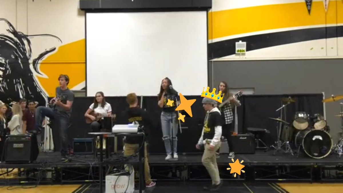 dewalt_ladders's tweet photo. 11/11, absent: Drief, Amanda Hofmann, Jonny Nguyen, Kyle Roach, and Skylar Vinson. black and gold is always on top (of a DeWalt Ladder)!!🖤💛 (Jacob was absent for the photo but present being helpful as always in the rally!😋) #ghsspiritgames #blackandgoldorbust #rollladders 💯☝️ https://t.co/wT4NsgeXTD