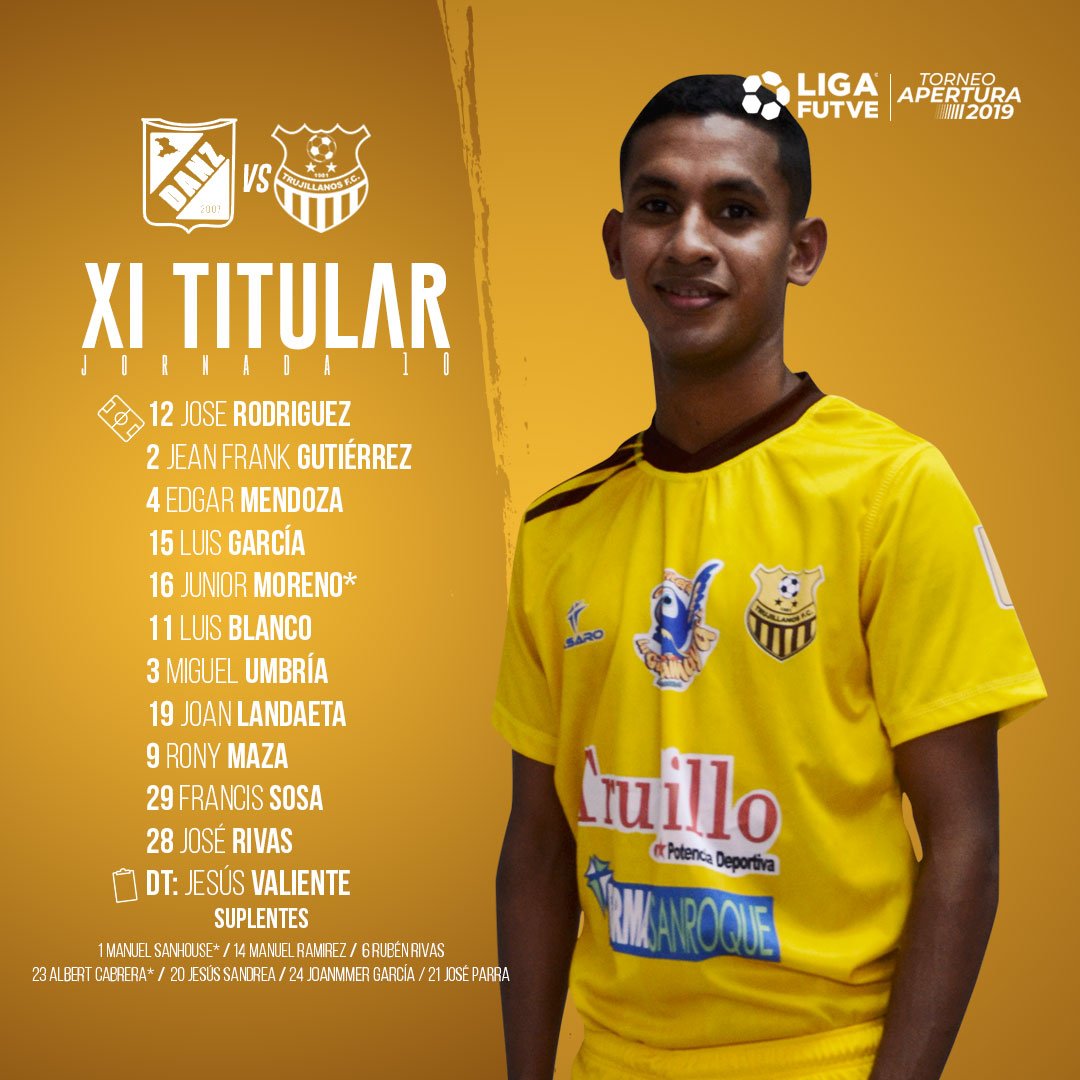 trufc's tweet photo. 📝 ¡Nuestro once inicial para el partido frente @Dvo_Anzoategui! #LigaFUTVE https://t.co/RnxH5bo2tS