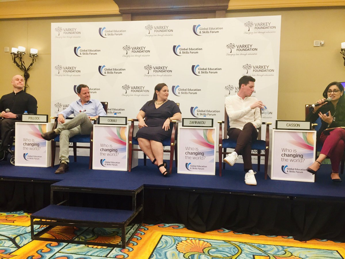 PatelVijita's tweet photo. Brilliant @GESForum panel on empowering education through an inclusive anchor w #ChangeMakers @WeAreHowDoI @markpollock @Andriazaf &amp; Gáston Gorali #GESF #TeachersMatter @GESForum #identity #RemovingLabels https://t.co/Nzm2pNqSKT