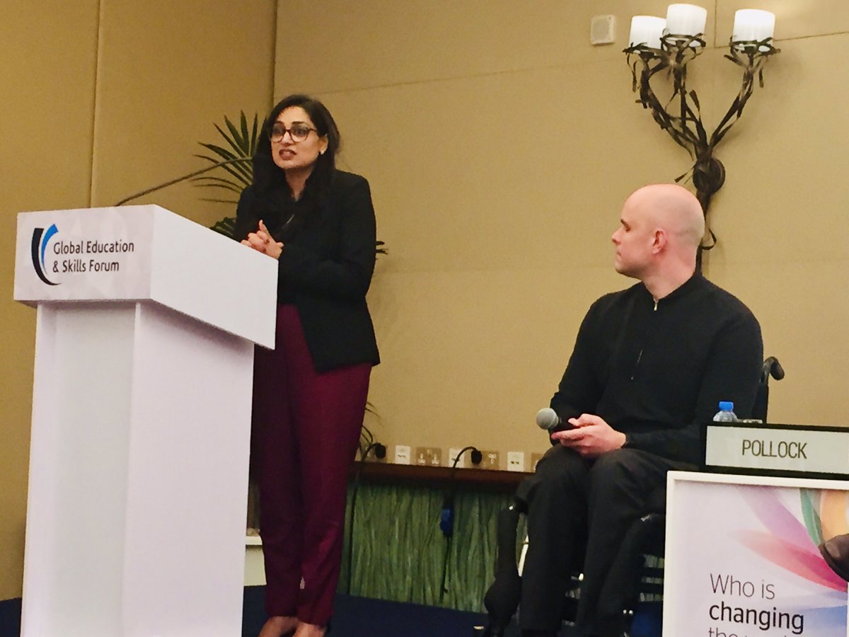 PatelVijita's tweet photo. Brilliant @GESForum panel on empowering education through an inclusive anchor w #ChangeMakers @WeAreHowDoI @markpollock @Andriazaf &amp; Gáston Gorali #GESF #TeachersMatter @GESForum #identity #RemovingLabels https://t.co/Nzm2pNqSKT