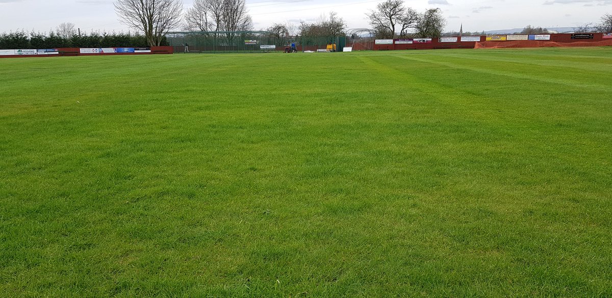Sportspitchnw's tweet photo. Just started a new contract with a club first cut with the @DennisMowers ready for a verti-cut and fertilise this week. Big improvement already. Contact us for your sports pitch needs. https://t.co/Z3JPrulHF6