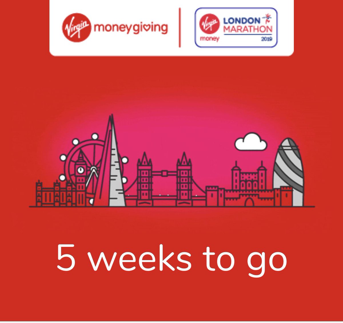 Meganbones_x's tweet photo. Only 5 weeks to go until the London Marathon 2019🏃🏼‍♀️🏃🏼‍♀️🏃🏼‍♀️ any donations are hugely appreciated 🙌🏻🙌🏻 #whizzkidz https://t.co/hh8Nm1Vpu0 https://t.co/mURMqJk3uK