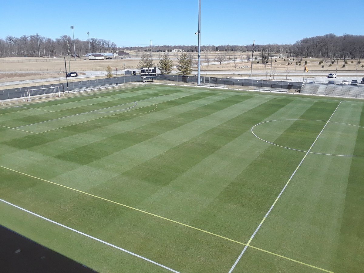 lievense_nick's tweet photo. Game Day! Quick mow this afternoon and we're all set for @PurdueSoccer first spring match at #FolkField vs Notre dame. #Sportsturf #BoilerUp https://t.co/3zcDoHfxJy