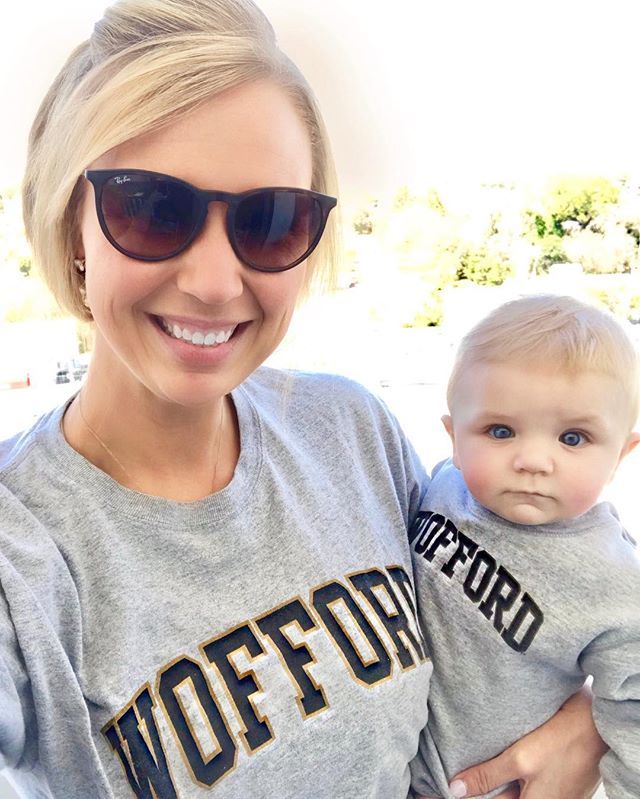 MHuebs's tweet photo. My game watching buddy has his game face on. Let’s go Wofford!!! #goterriers @woffordmbb https://t.co/uzgupN8FeU https://t.co/Pzii8dfa5Q