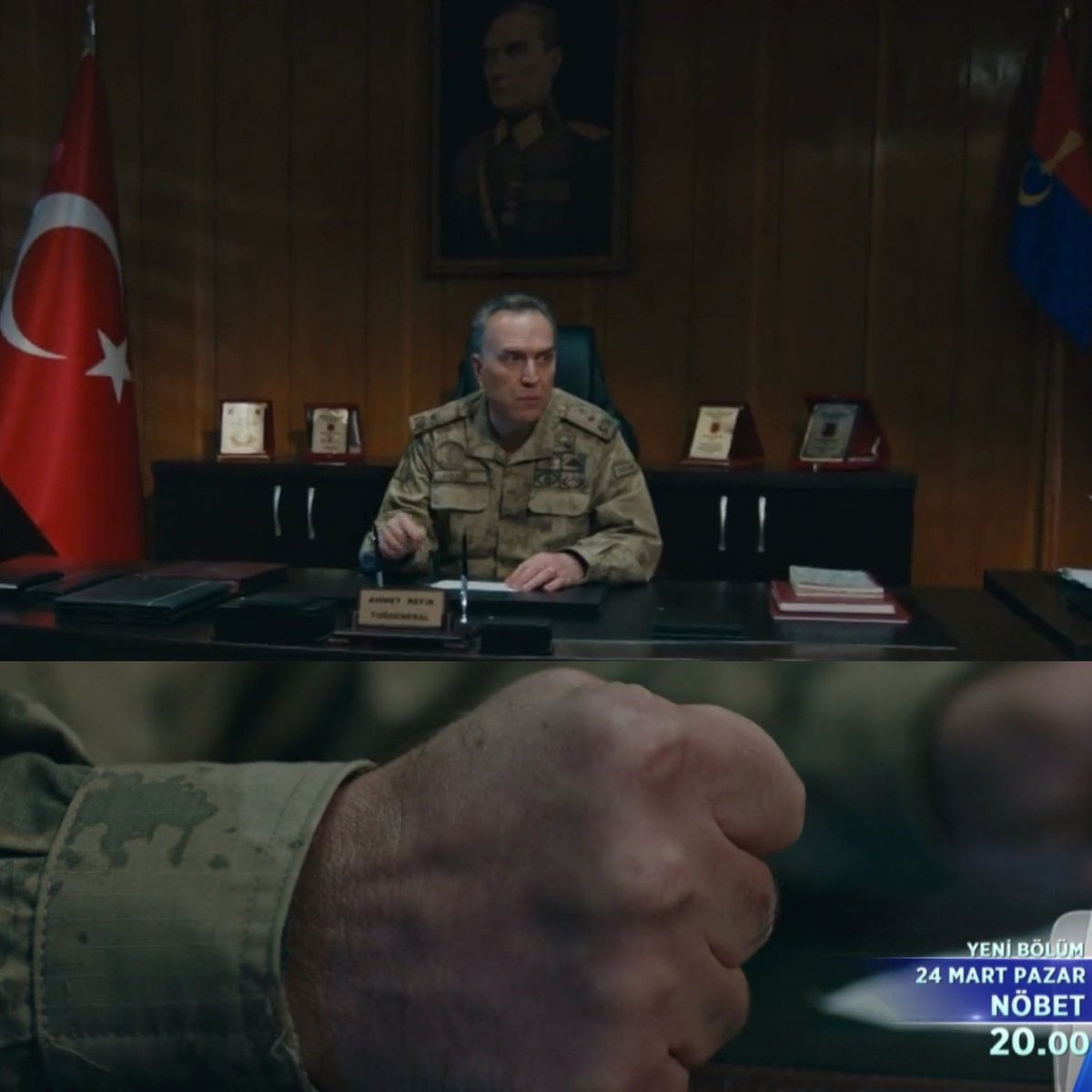 Yasaraydinliogl's tweet photo. Tuğgeneral Ahmet REFİK : Gidemediğim yer benim değildir arkadaşlar
#nöbetdizisi #nöbet #ShowTv #Nobet #Noebetdizisi #pazar #ActorsLife #actors #actor #action #actorstudio #serialfilm #films #dizi #film #Sunday #filmmaker #medya #MedyaTava #SonDakika #magazin #ahmetpaşa #Flaş https://t.co/OtQff1BJYf