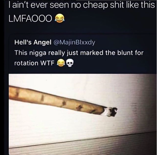 Is this smart or just cheap? 🤔🤔😂😂 #high #stoned #instaweed #710 #mmj #topshelflife #highlife #shatter #cannabisculture #420 #smarthigh #dabs #nug #dablife #dabsrus #dope #nugs #onlysmokethefinest #stonersociety #loud #meme #memesdaily #cannabiscommunity #medicalmarijuana