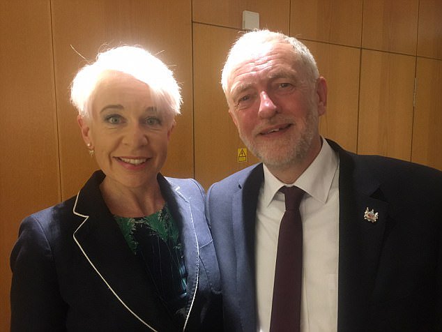Jeremy Corbyn with Katie Hopkins
