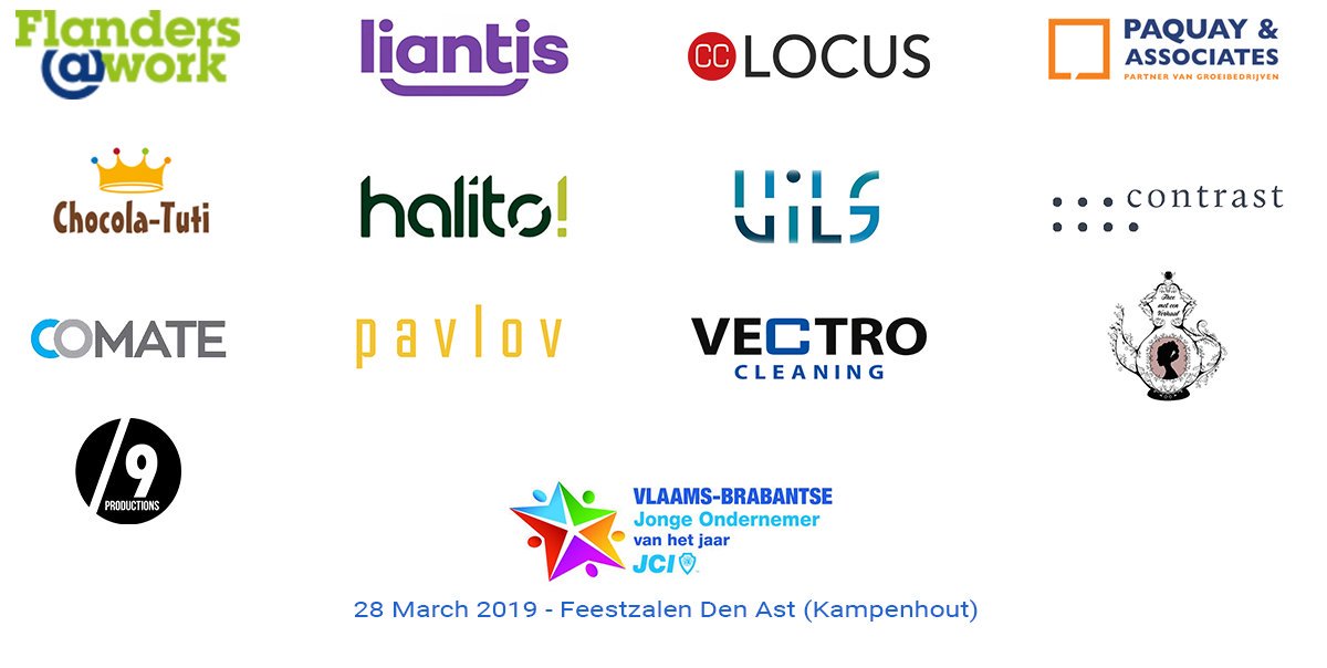 📢 Graag zetten we ook onze talrijke zilveren en bronzen partners in de kijker die de 9de JCI Vlaams-Brabantse Jonge Ondernemer van het Jaar op 28 maart mee mogelijk maken

#ondernemen #ondernemers #jongeondernemers #vbjo #vbjo19