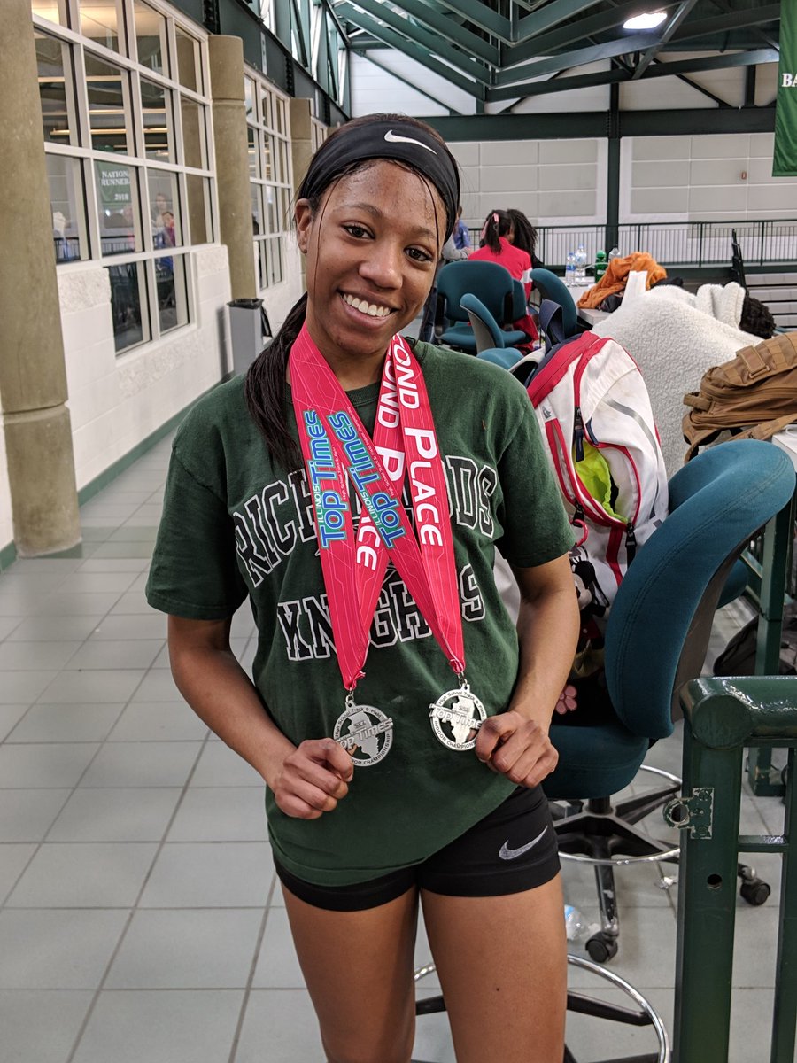 ladyknighttrack's tweet image. Seven Hicks a Double Placer in the 60 and the 200!!! #Knightspeed #Feedthecats #ITT19