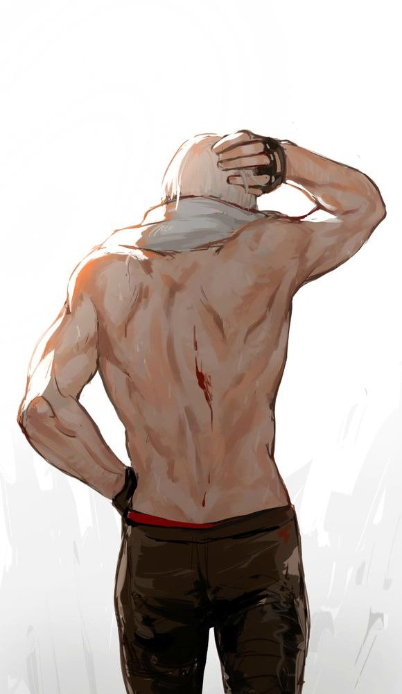 "Time for a shower.

I guess." 

(c) pixiv.net/member.php?id=…